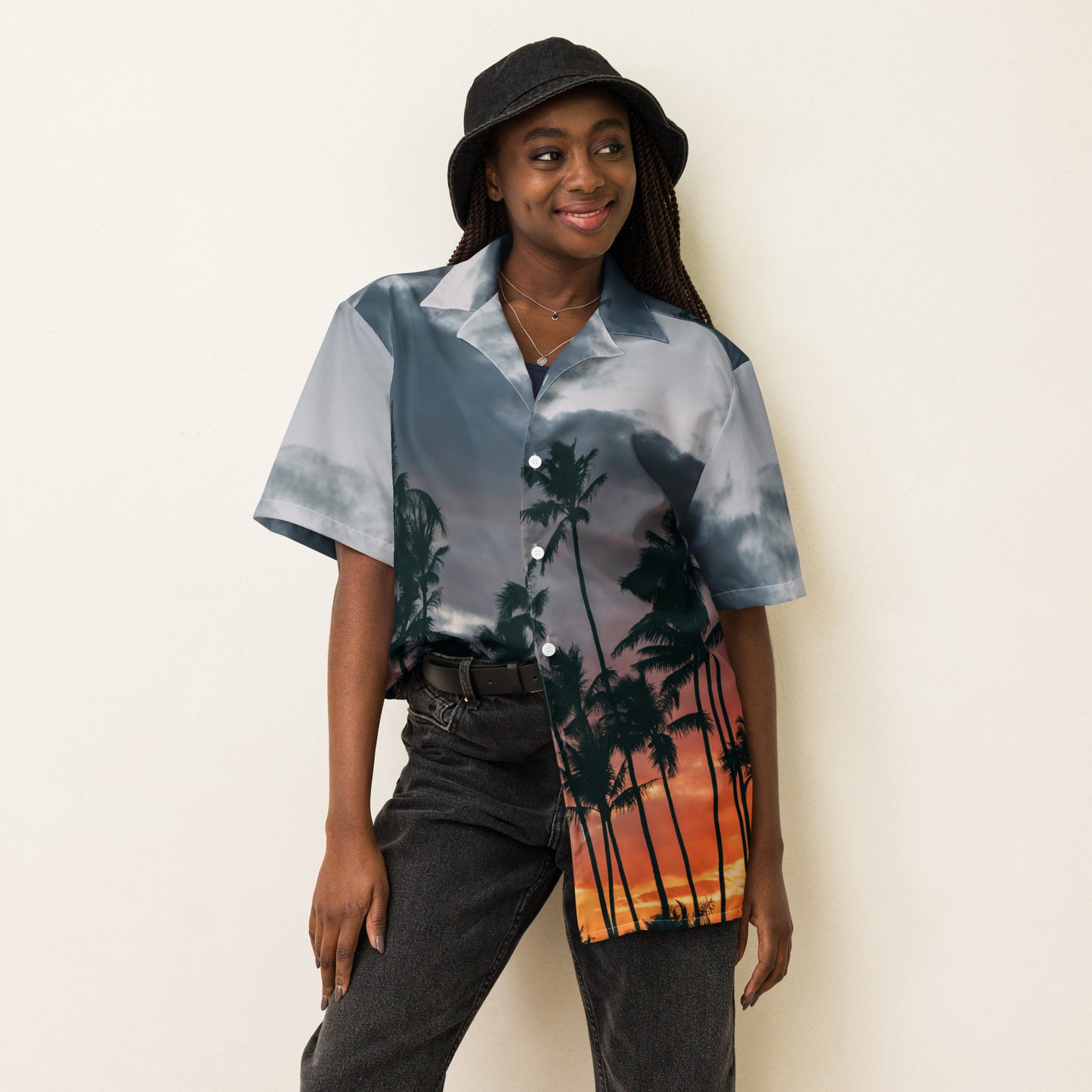 Unisex Colour HAWAIIAN button shirt